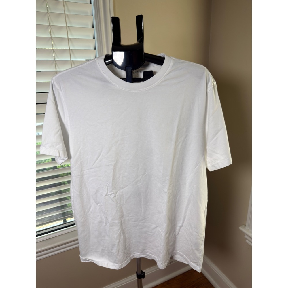 American Giant NWOT Mens XL White Cotton Short Sleeve Crewneck made in USA